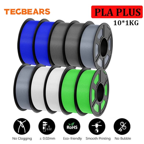 3D-skrivarfilament, PLA Plus, 1,75 mm diameter,PLA PLUS 10MIX01
