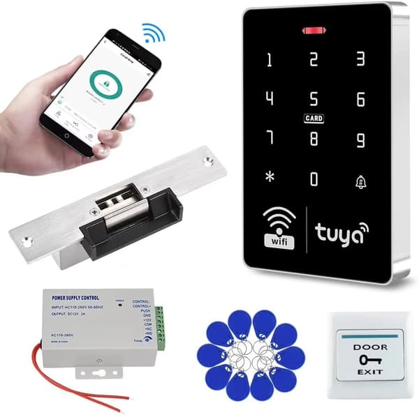 Åtkomstkontrollsystem, Vattentålig Tangentbord, Appintegration,Kit5 Med StrikeLock