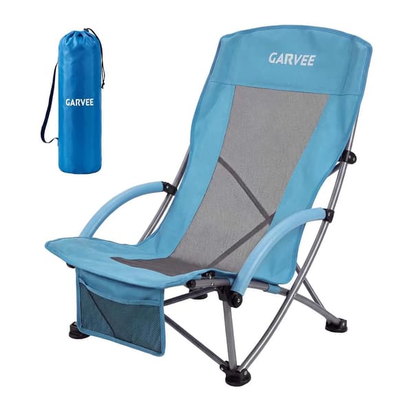 Campingstol, Letvægts, Hurtig Sammenfoldelig,1stk Blå