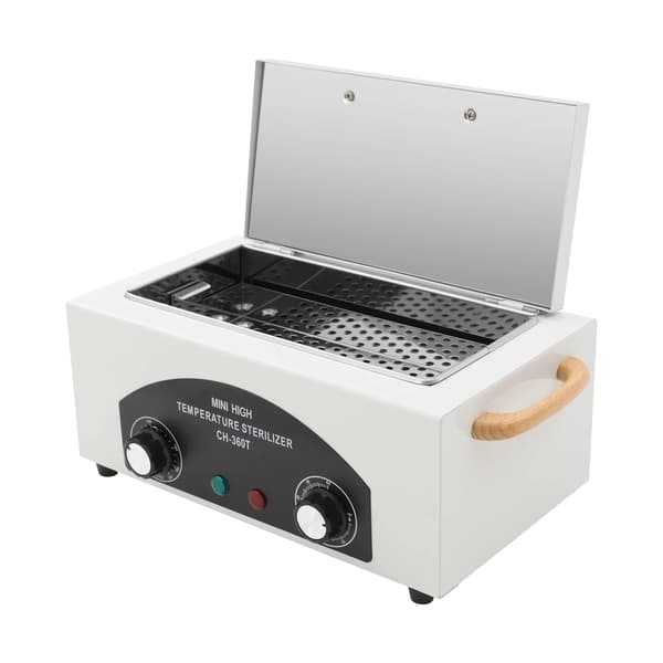 Torrvärme Sterilisator, Justerbar Timer, Temperaturkontroll,Vit