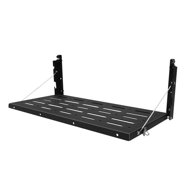 Bagagerumsbord, Pladsbesparende Design, 75 lbs Kapacitet,sort