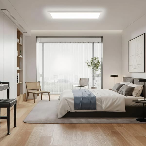 LED-panelbelysning, 2400 lumen, energieffektiv,24W, 58cm