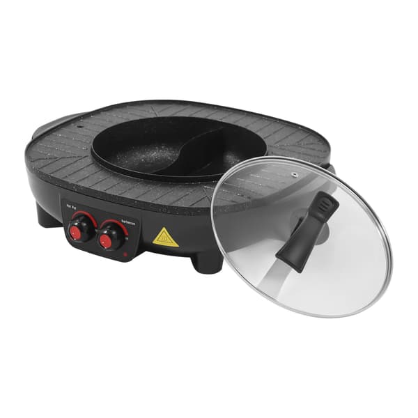 Hot Pot Grill, 2000W Lämmitys, 3L Kapasiteetti,musta