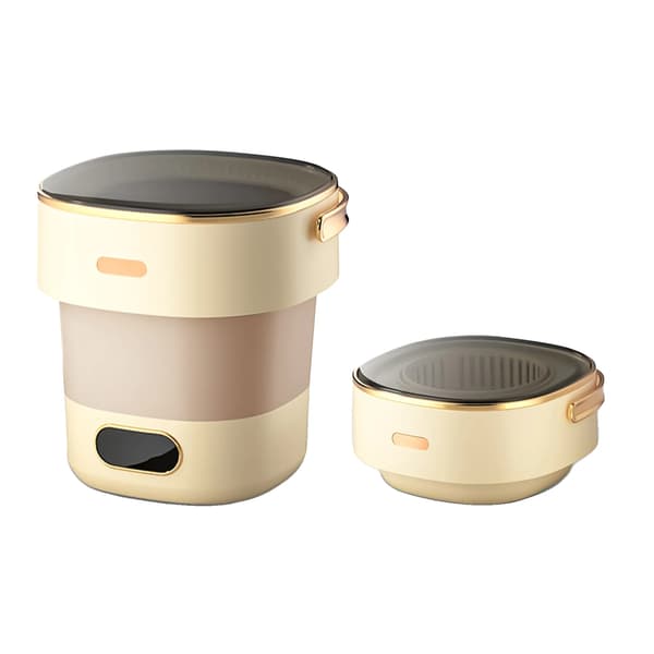 Vaskemaskine, Bærbart Design, Effektiv Rengøring,Beige