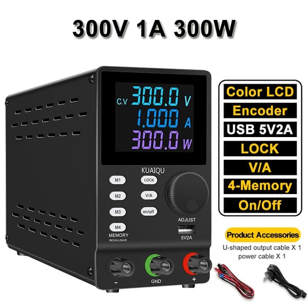 DC-strömförsörjning, justerbar spänning, precisionskontroll,SPPS3001D 300V 1A, AC 220V EU Plug-e