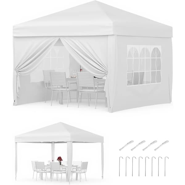 Paviljong, Vattentät Design, UV-Skydd,Vit