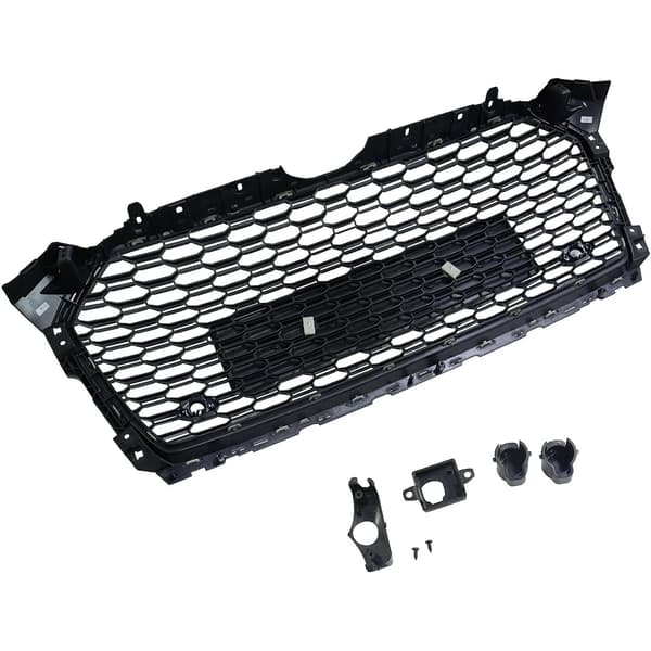 Frontgitter, Honningkage Design, Holdbar ABS Konstruktion,sort