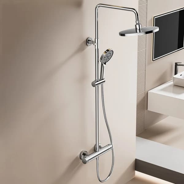 Brusesæt, Justerbar Højde, Forkromet Finish,Krom