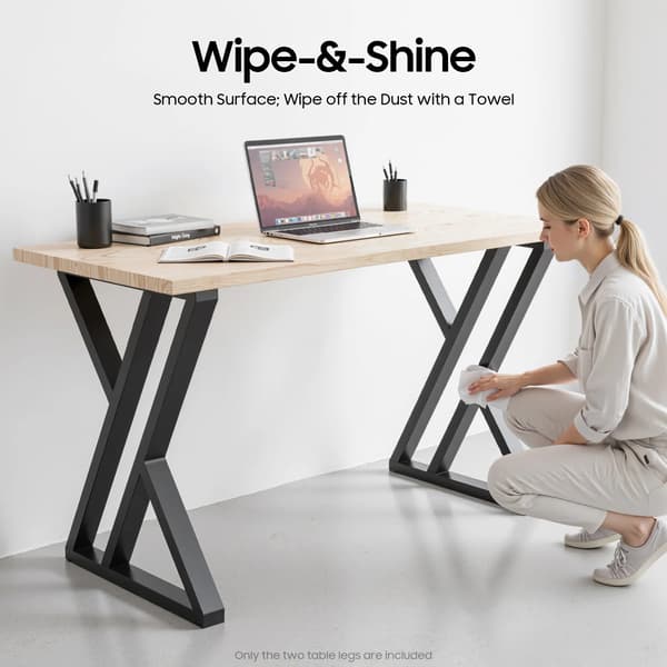 Möbelben, X-formad design, hög lastkapacitet,svart