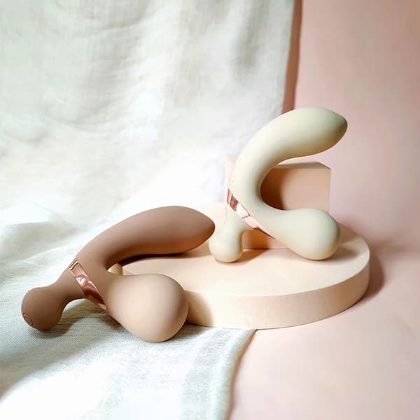 Prostata Vibrator, 10 Vibrationsindstillinger, Vandtæt Design,Brun, S