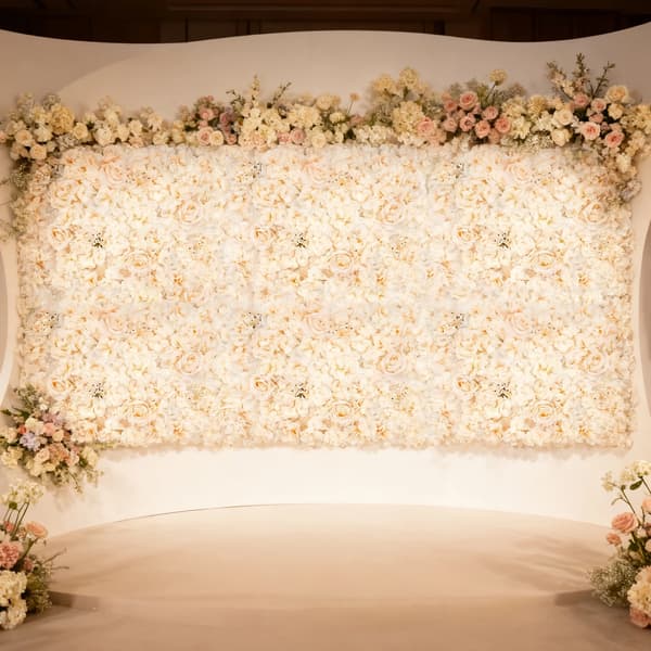 Blomväggspaneler, Elegant Dekorativ Design, Enkel Installation,Svag Gul, M