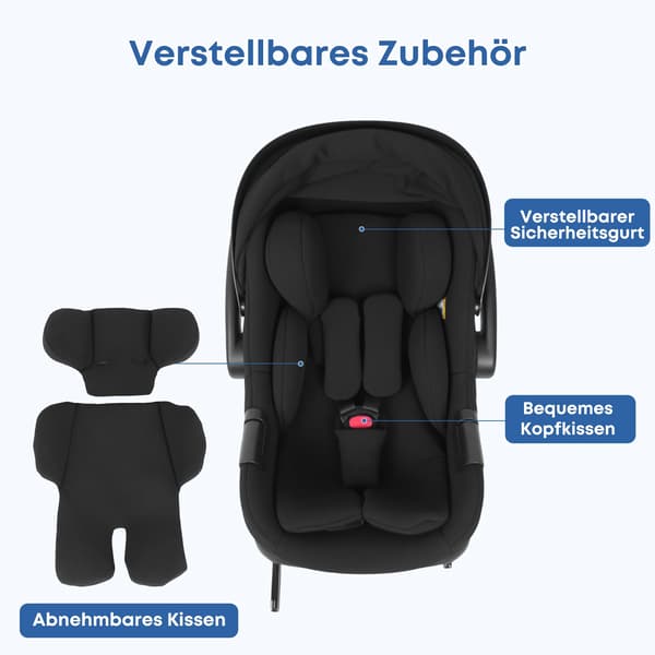 Babystol, ISOFIX-koppling, lutad sitsstil,BabySchale Bas