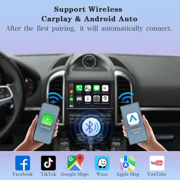 CarPlay & Android Auto -liittymä, langaton yhteys, helppo asennus,PCM 3.0