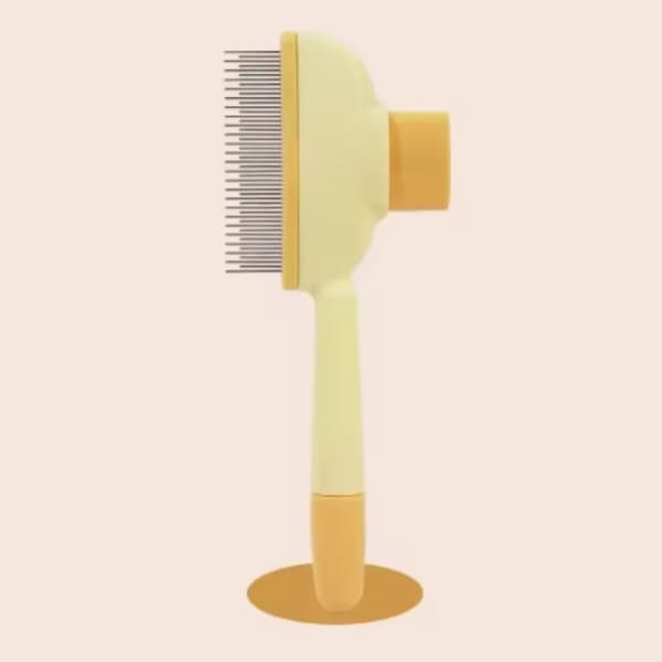 Kæledyr Deshedding Børste, Ergonomisk Design, Effektiv Hårfjerning,GUL