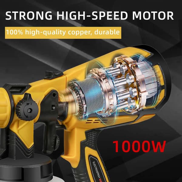 Färgspruta, 800W Motor, Justerbar Flödeskontroll,EU-kontakt