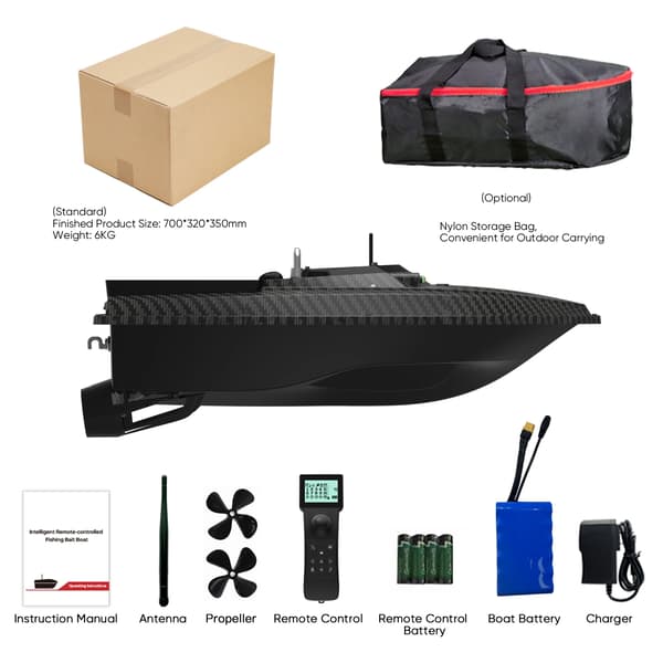 Bait Boat, GPS Navigation, Dual Motor Performance,GPS+46800mAh