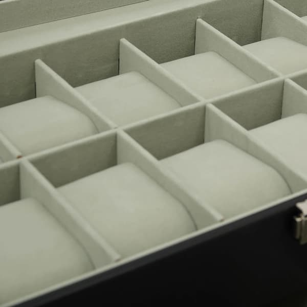 Smykkeskab, Elegant Design, Multi-Compartment Opbevaring,Sort