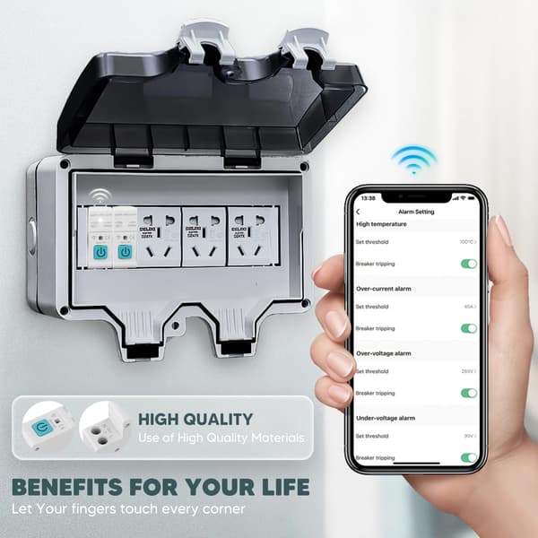 Smart Switch, WiFi Kontrol, App Kompatibilitet,HVID