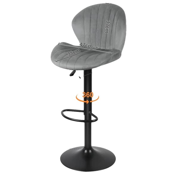 Barstol, Justerbar Höjd, Montering Krävs, Ergonomisk Design,LJUSGRÅ