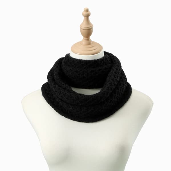 Cirkulær Halstørklæde, Varm Strikket Design, Modeaccessory,WB133-02