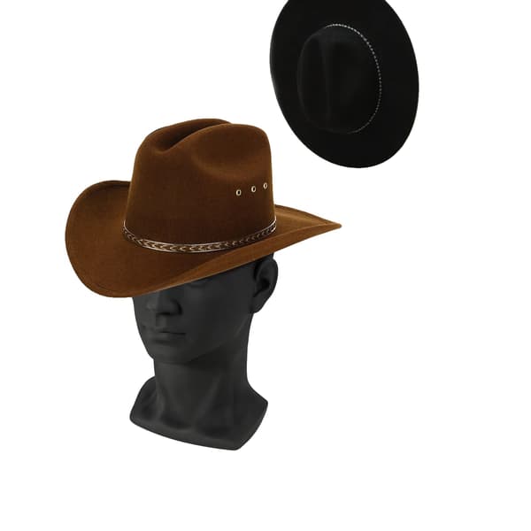 Mannequin Hoved, PVC Materiale, Letvægtsdesign,Sort