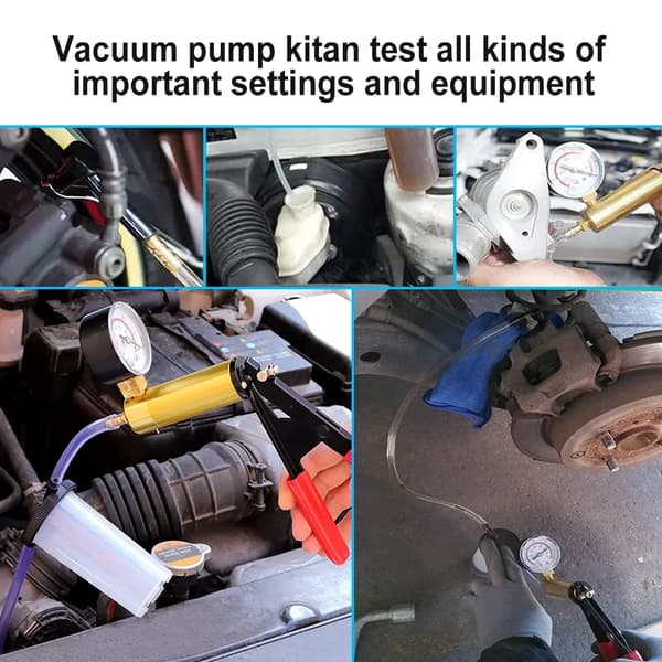 Vakuumpumpsats, byte av bromsvätska, mångsidig fordonsprovning,14pcs