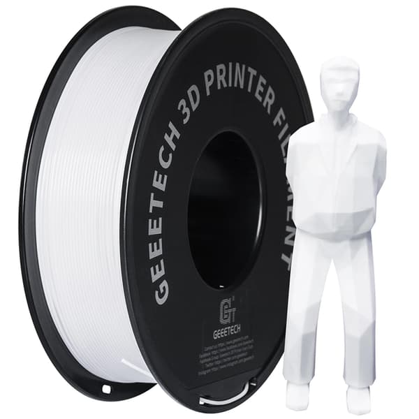 3D-printer filament, PETG-material, 1 kg spole,HVID