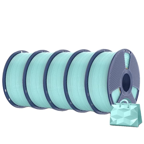 3D Filament, TPU Material, Blød Silkeagtig Struktur,Lys blå