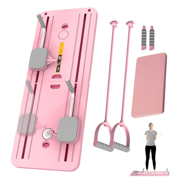 Fitness Board, Foldbart Design, Skridsikker Overflade,ES-Pink