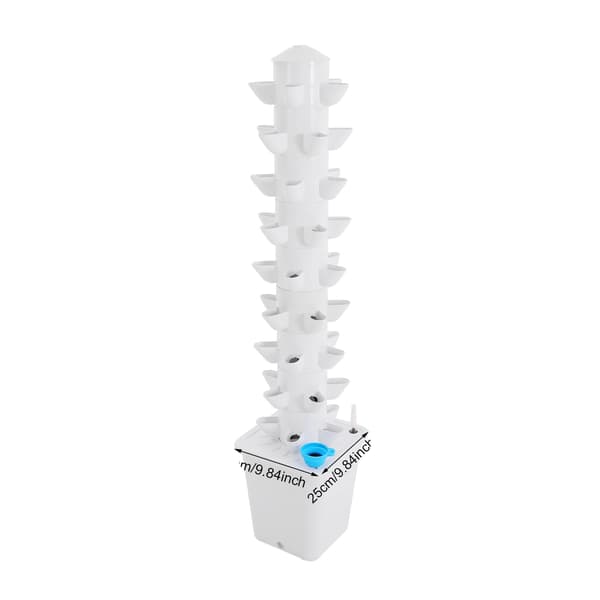 Hydroponiskt växtsystem, 45 planteringsplatser, vertikal design,VIT