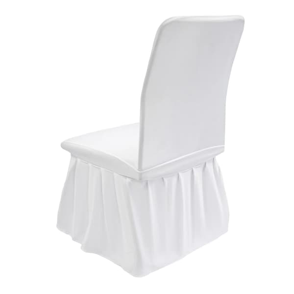 Stolsöverdrag, 30-pack, 95% polyester, Sitsbredd 40-55 cm, Sitsryggshöjd 45-55 cm, Kjollängd 41 cm