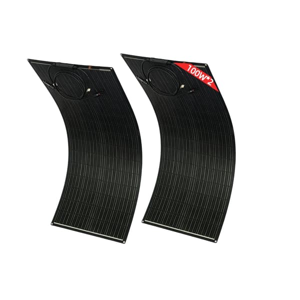 Flexibel solpanel, 200W effekt, vattentät design, ETFE100W 2PCS