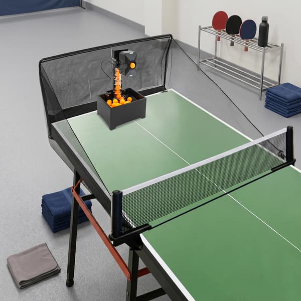 Boldkastemaskine, 10 Serveringsindstillinger, Justerbar Hastighed,sort