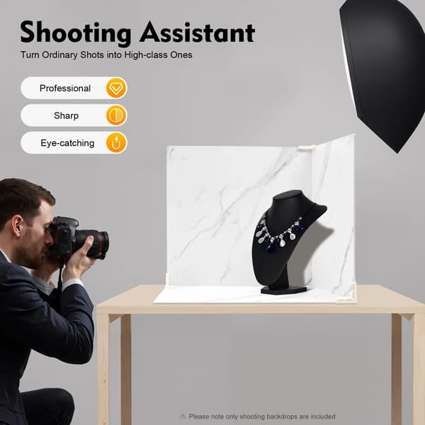 Fotografi Baggrund, Dobbelt-Sidet Design, Holdbart PVC Materiale,Marmorering