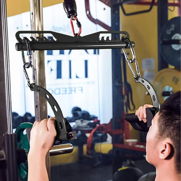Lat Pulldown Kabel Vedhæftninger, Tungt Stål, Non-Slip Greb,SORT-BSP06