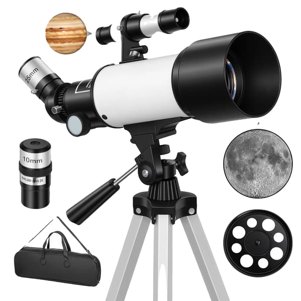 Astronomisk Teleskop, 70 mm Linse, Justerbart Stativ,MULTI