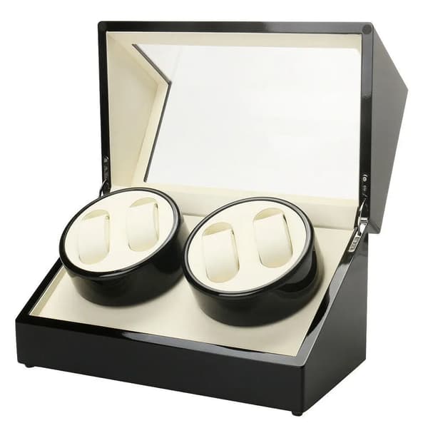 Ur-vindue, holder 4 ure, moderne design,sort