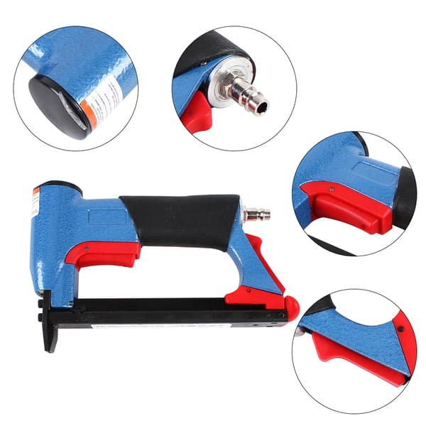 Pneumatisk Luftstapler, Lätt Design, Mångsidig Nagelkompatibilitet,Blå