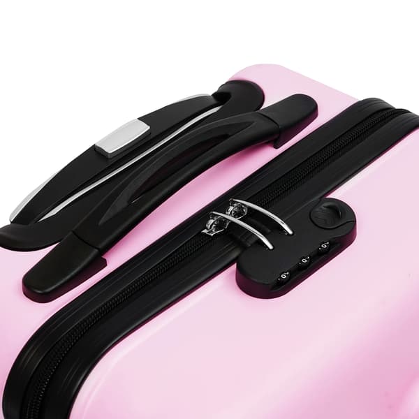 Barnresväska med åkfunktion, kombinationslås, säkerhetsbälte,Rosa