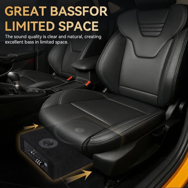 Subwoofer, Ultratunn Design, Kraftfull Basförstärkning,8"