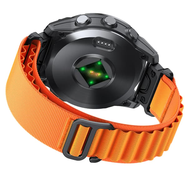 Urrem, Nylonmateriale, Justerbar Længde,26mm-a, orange-a