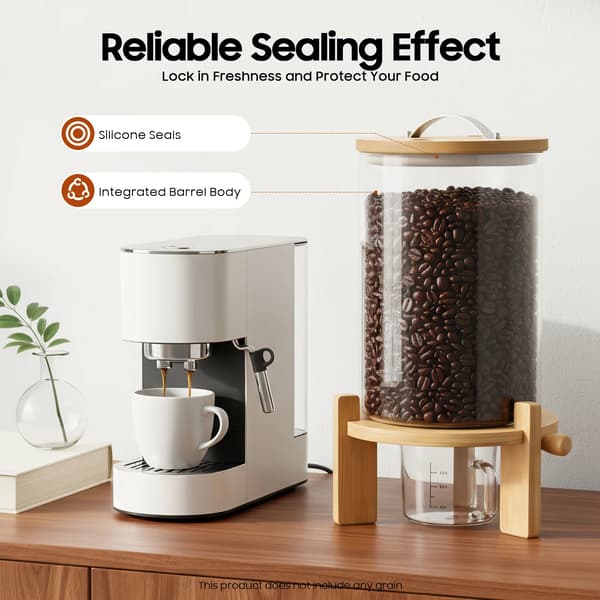 Cereal Dispenser, Holdbar Glas, Moderne Design,Klar
