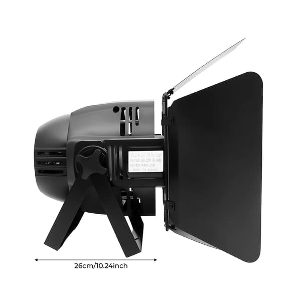 Scenbelysning, Varm/Vit LED, Ljudkontroll,svart