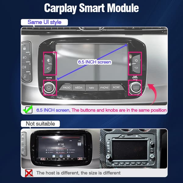 Trådløs CarPlay-modul, understøtter Android Auto, GPS-navigation,Giulietta 2014-19