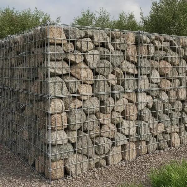 Gabion Holdere, Holdbart Stål, Nem Montering,Argent