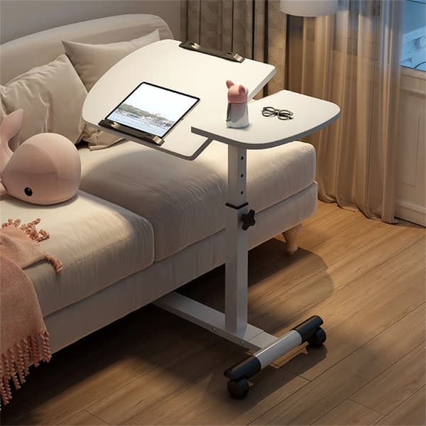 Mobil Computerbord, Højdejusterbart, Vinkeljusterbart,HVID