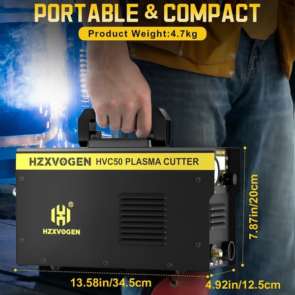 Plasmaskärare, 50A Betyg, Digital Kontroll,HVC50, EU-kontakt