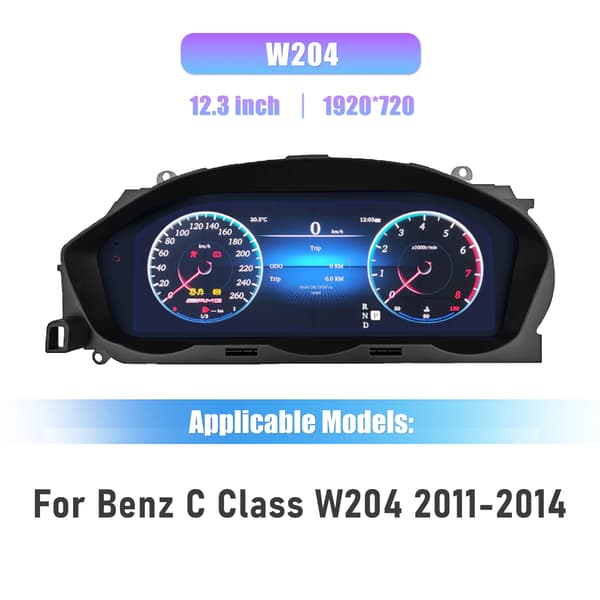 Digital Dashboard, 12,3 tommer skærm, Linux operativsystem,Til W204