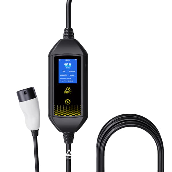 Laddstation, Justerbar Ström, Smarta Kontrollfunktioner,3.5KW-Med stativ, Typ2