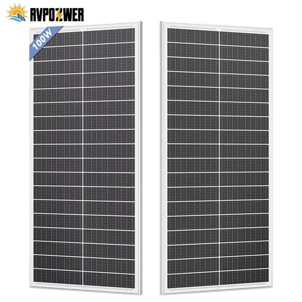 Solpanel, Hög Effektivitet, Hållbar Design,100W 2Pcs